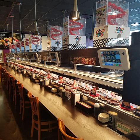 Specialties Our business specializes in conveyer belt sushi and an automated delivery system, both of which are the first ever in Las Vegas. . Belt sushi near me